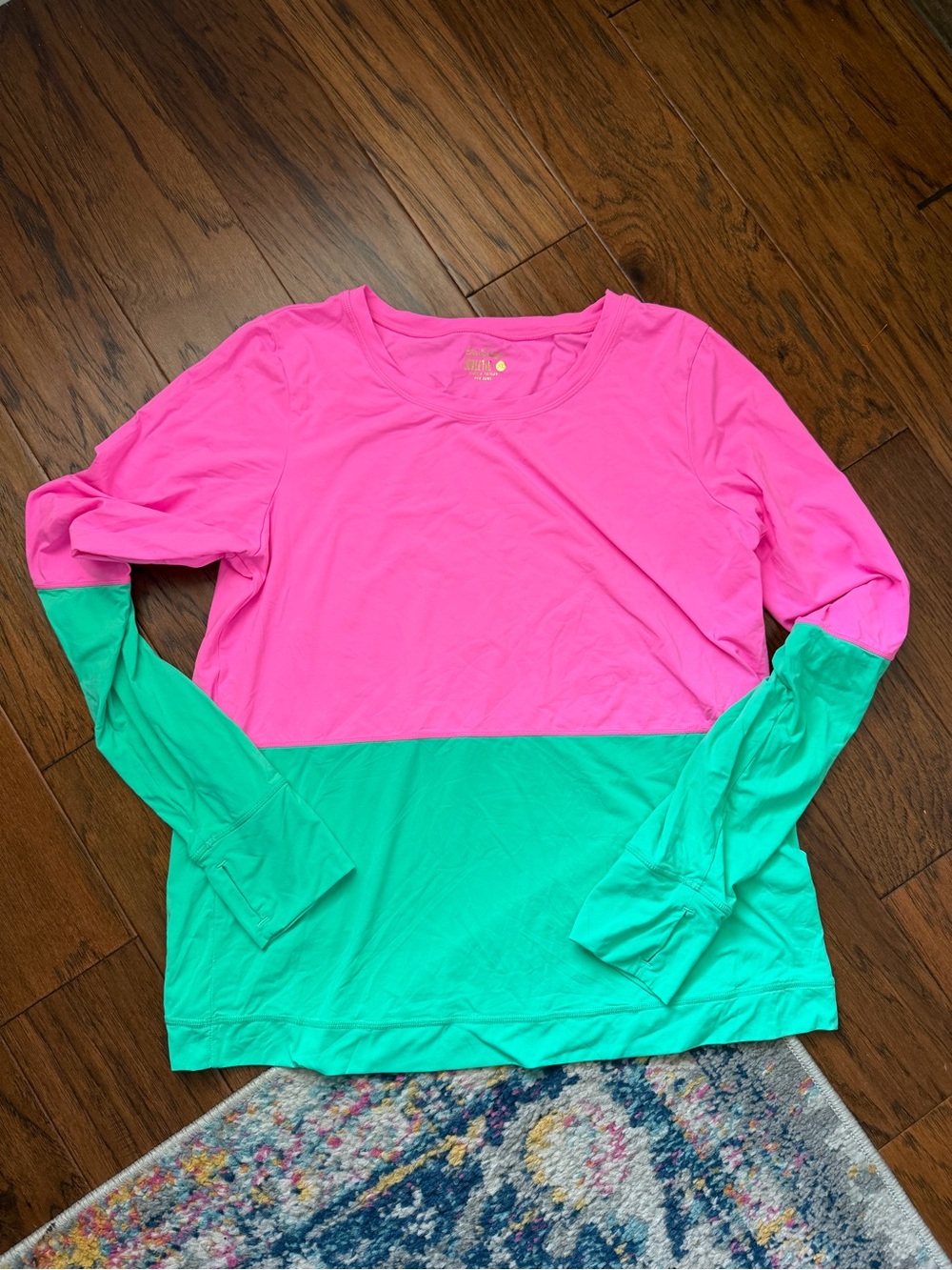 Lilly Pulitzer Luxletic Renay Sunguard Pink Size XL UPF 50